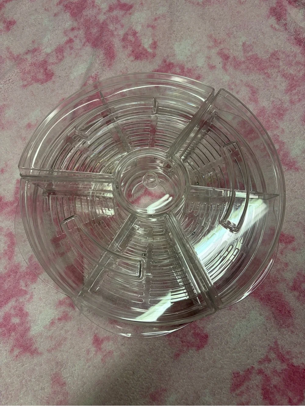 Prodyne Appetizers On Ice Revolving Serving Tray w/ Lids 3 Compartments